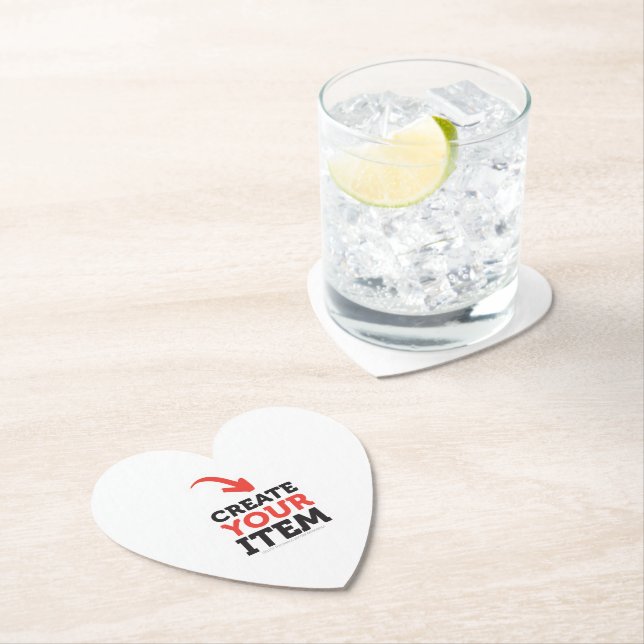 CREATE-YOUR-OWN DIY Custom upload wedding design Paper Coaster (Insitu)