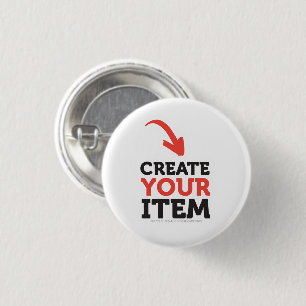 CREATE-YOUR-OWN DIY Custom upload your design 3 Cm Round Badge