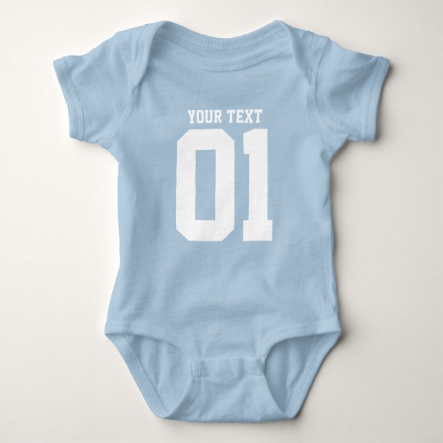 CREATE-YOUR-OWN DIY Custom upload your design Baby Bodysuit (Front)
