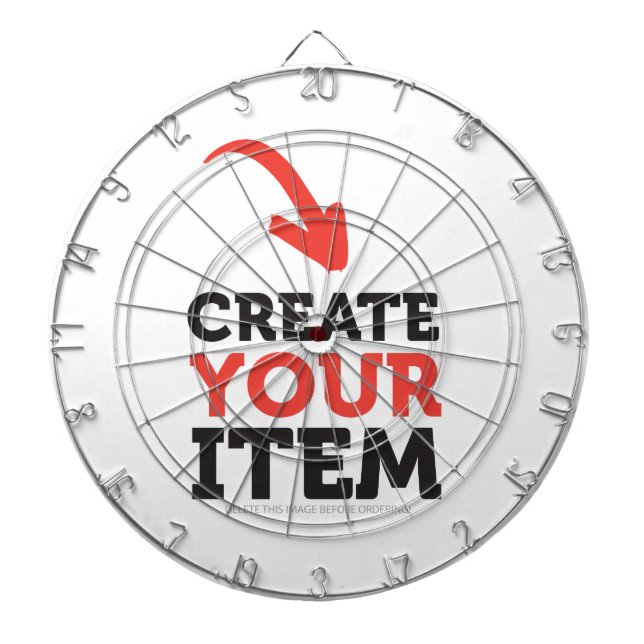 CREATE-YOUR-OWN DIY Custom upload your design Dartboard (Front)