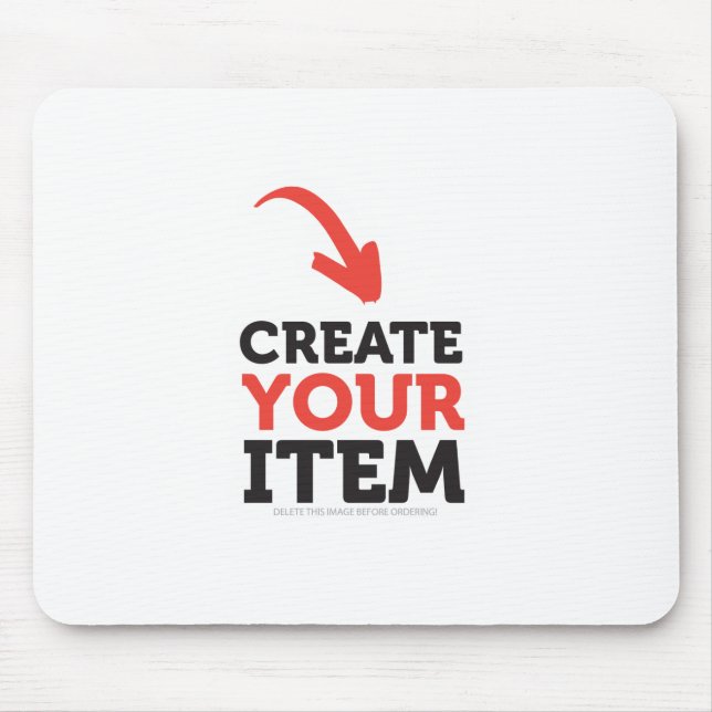 CREATE-YOUR-OWN DIY Custom upload your design Mouse Pad (Front)
