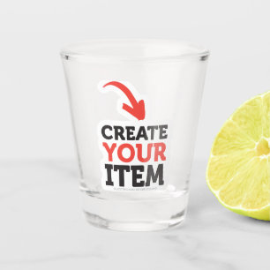 CREATE-YOUR-OWN DIY Custom upload your design Shot Glass