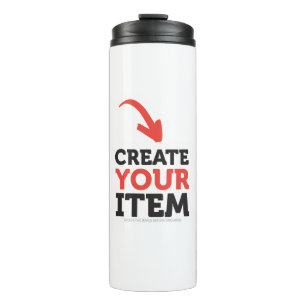 CREATE-YOUR-OWN DIY Custom upload your design Thermal Tumbler