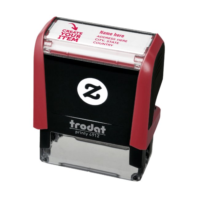 CREATE-YOUR-OWN DIY Custom upload your logo Self-inking Stamp (Product)