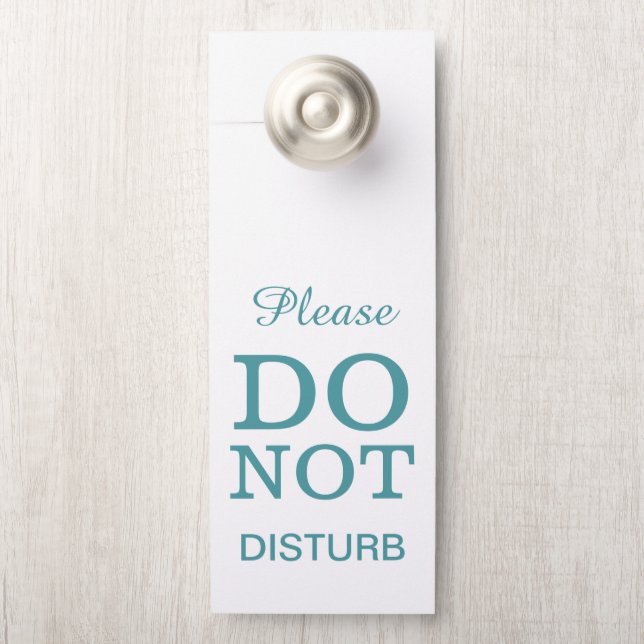 Create Your Own Do Not Disturb Wedding Door Hanger (On Knob)