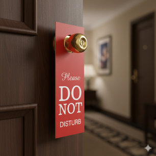 Create Your Own Do Not Disturb Wedding Door Hanger
