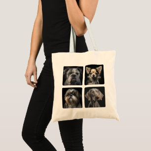 Create Your Own Dog 4 Photo Tote Bag