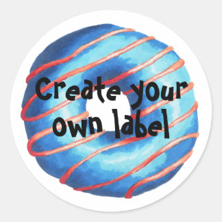 Create Your Own Doughnut Classic Round Sticker