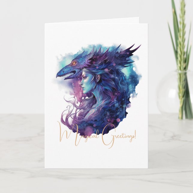 Create Your Own Dragon Goddess Card (Front)