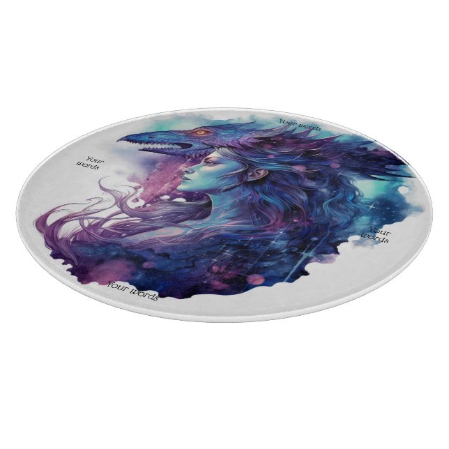Create Your Own Dragon Goddess Cutting Board (Corner)