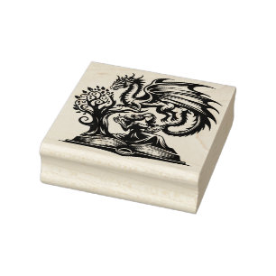 Create Your Own Dragon Sorceress Grimoire Rubber Stamp