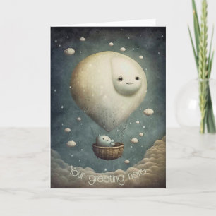 Create Your Own Dreamy Hot Air Balloon Ride Holiday Card