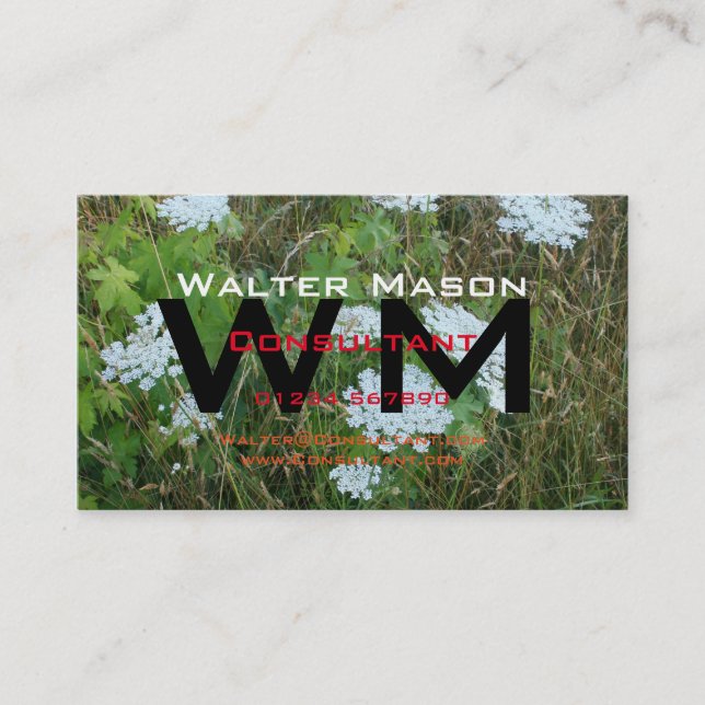 Create Your Own Easy Generic Consultant Business Card (Front)