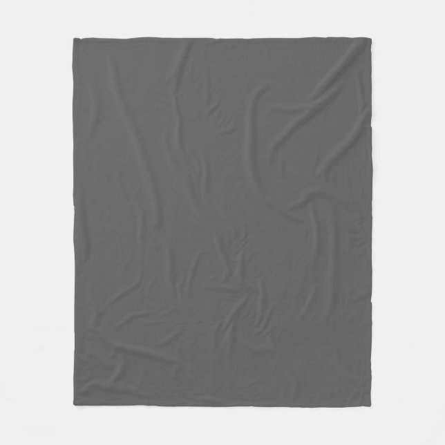 Create Your Own editable dark grey Fleece Blanket (Front)