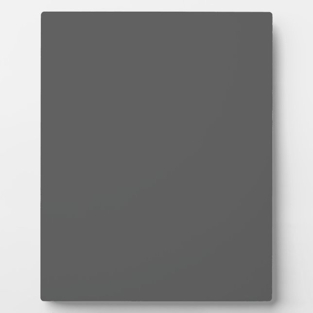 Create Your Own editable dark grey Plaque (Front)