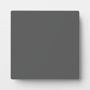 Create Your Own editable dark grey Plaque