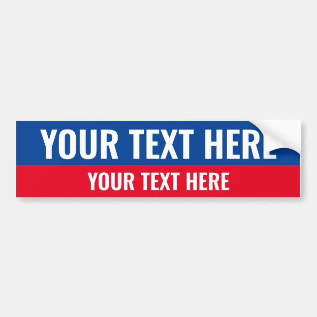 Create Your Own Election 2020 Election Bumper Sticker (Front)