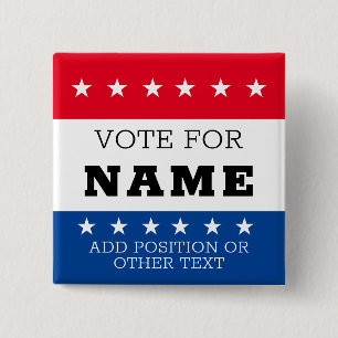 Create Your Own Election Design Campaign Button