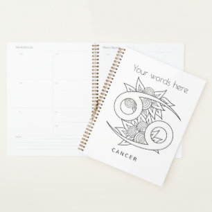 Create Your Own Elegant Black & White Cancer Planner