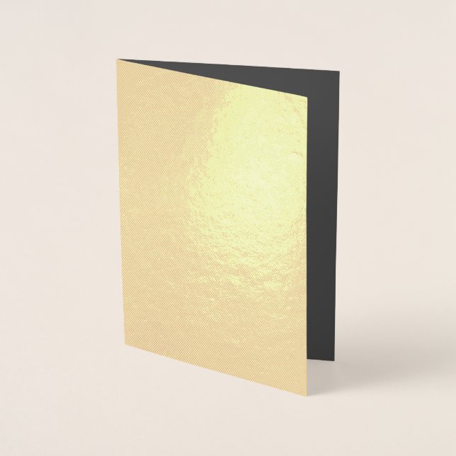 Create Your Own elegant dark grey Foil Card (Front)