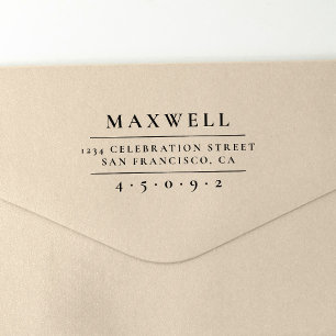 Create Your Own Elegant Family Name Return Address Self-inking Stamp