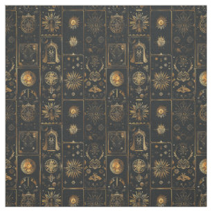 Create Your Own Elegant Gold Mystical Patchwork Fabric