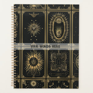 Create Your Own Elegant Gold Tarot Patchwork Planner