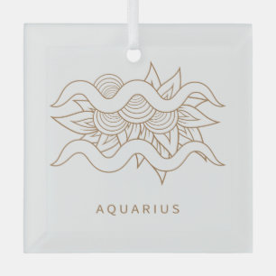 Create Your Own Elegant Gold & White Aquarius Glass Tree Decoration