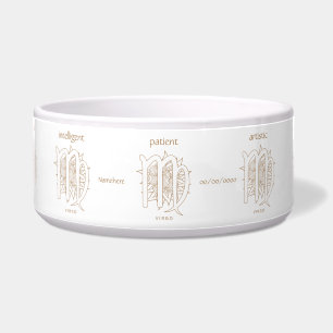 Create Your Own Elegant Gold & White Virgo Zodiac