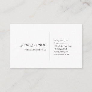 Create Your Own Elegant Minimalist Design Modern Business Card