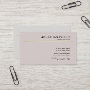 Create Your Own Elegant Modern Minimalistic Plain Business Card