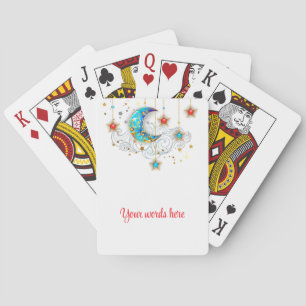 Create Your Own Elegant Moon and Stars Playing Cards