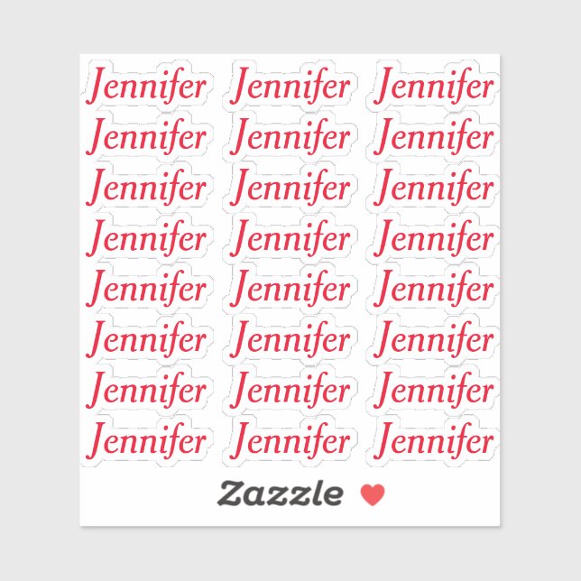 Create Your Own Elegant Personalised Name  (Sheet)