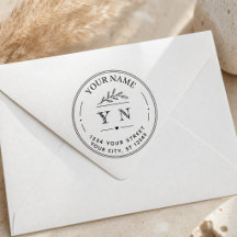 Create Your Own Elegant Round Return Address 