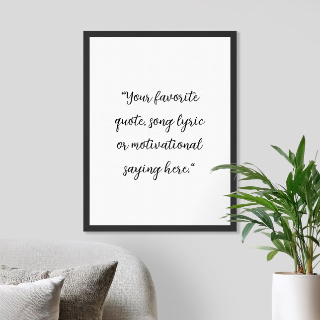 Create Your Own Elegant Script Custom Quote Poster (Creator Uploaded)