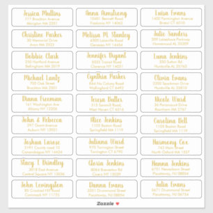 Create Your Own Elegant Wedding Guest Address