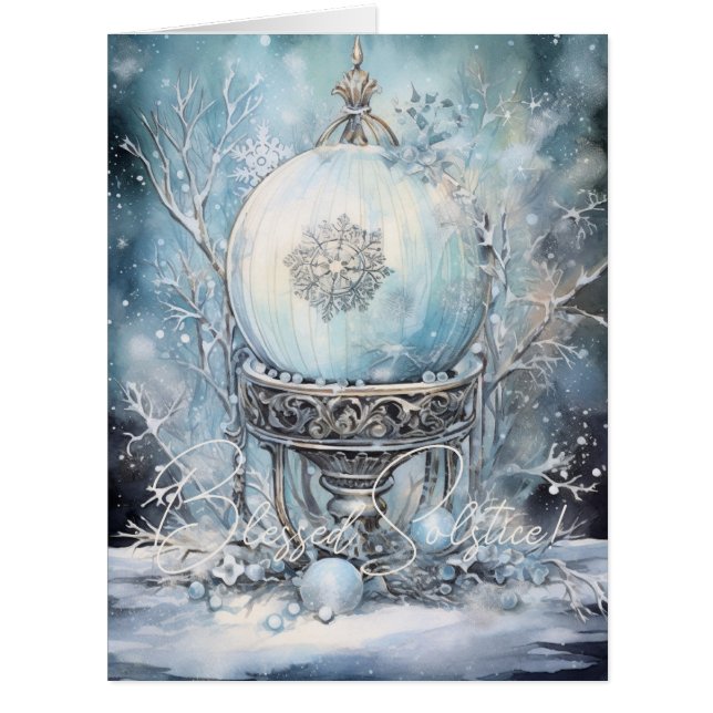 Create Your Own Elegant Winter Time Crystal Ball (Front)
