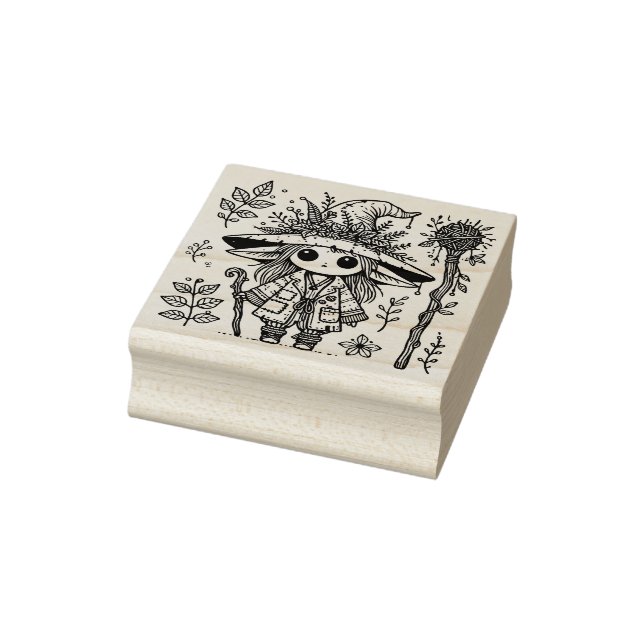 Create Your Own Elven Hedge Witch Rubber Stamp (Stamp)