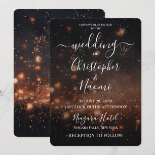Create Your Own Embers & Fireworks Invitation