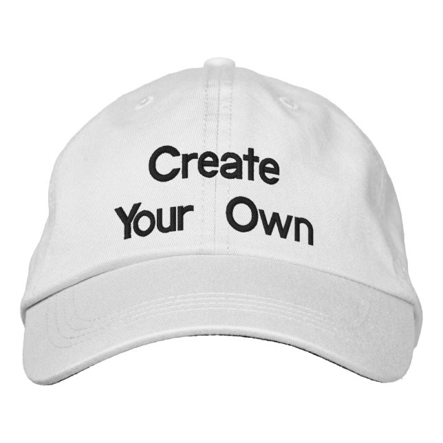 Create Your Own Embroidered Hat (Front)