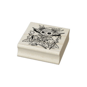 Create Your Own Enchanting Owl Witch Rubber Stamp