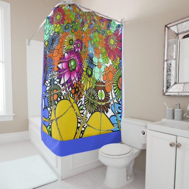 Create your own Engagement Bridal Wedding Shower Curtain (In Situ)