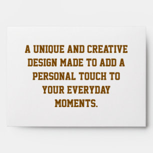 Create Your Own Envelope