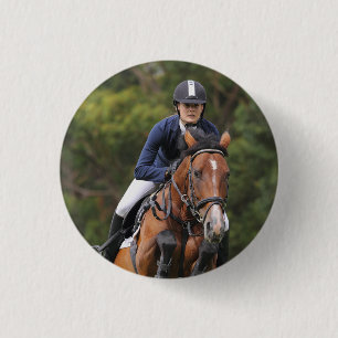 Create Your Own Equestrian Horse Photo Custom 3 Cm Round Badge