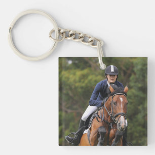 Create Your Own Equestrian Horse Photo Custom Key Ring