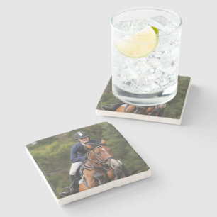Create Your Own Equestrian Horse Photo Custom Stone Coaster