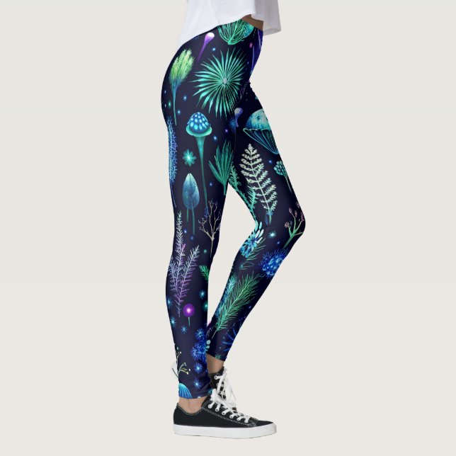 Create Your Own Ethereal Spring Wildflowers Leggings (Right)