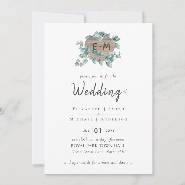 Create Your Own Eucalyptus Greenery Wedding (Front)