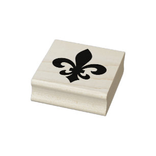 Create Your Own Executive Fleur De Lis Rubber Stamp