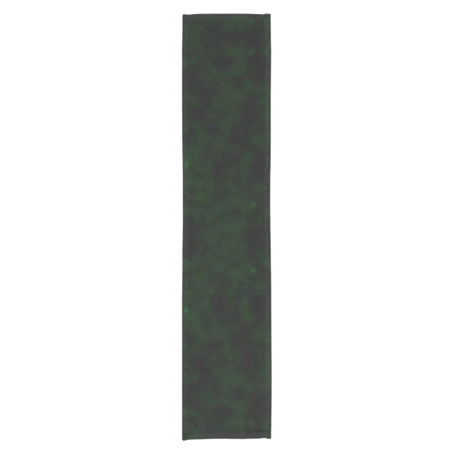 Create Your Own - Extra Dark Grunge Texture Green Short Table Runner (Front)
